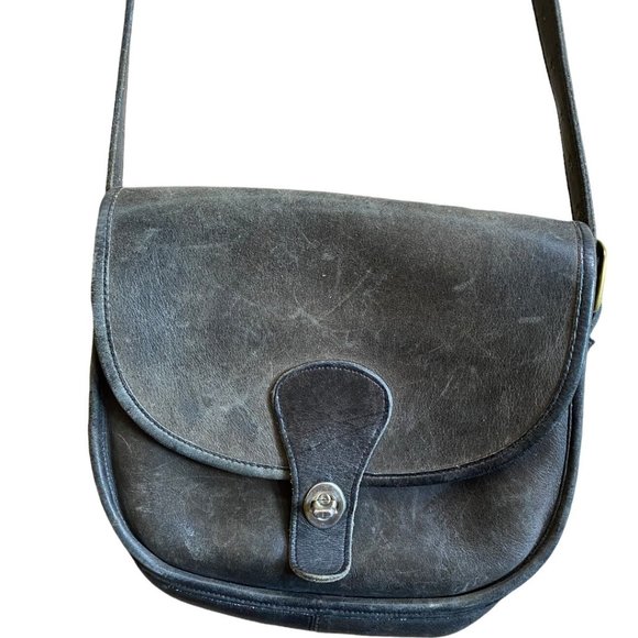 Vintage Bags Black Leather Saddlebag Poshmark